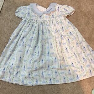 Adorable Blue and White Bunny Dress